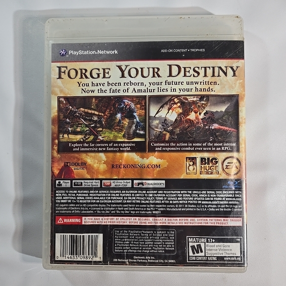 Sony PS3 Kingdoms of Amalur: Reckoning - Black and Gold Case - Picture 7 of 8